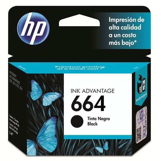 CART. TINTA HP 664 NEGRO / HEWLETT PACKARD