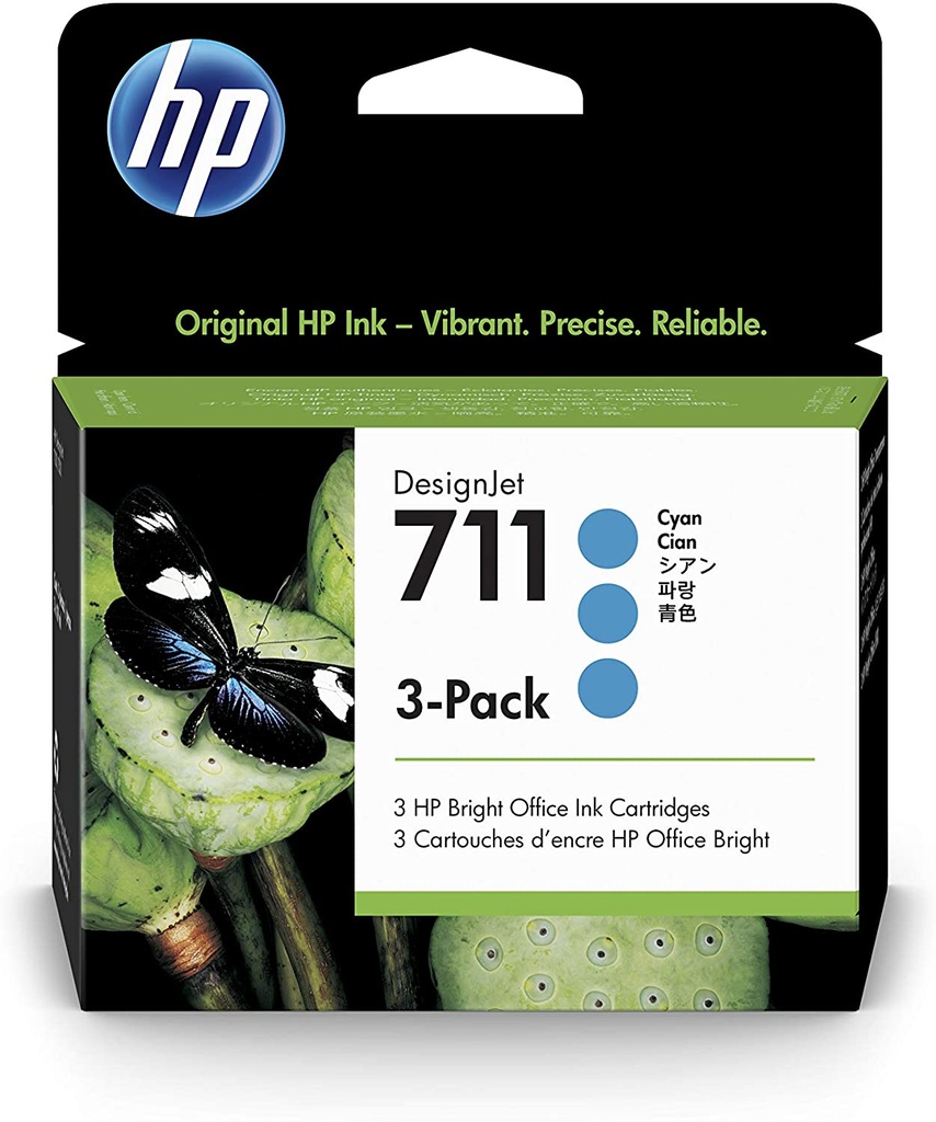 CART. TINTA HP 711 CYAN PACK 3 / HEWLETT PACKARD