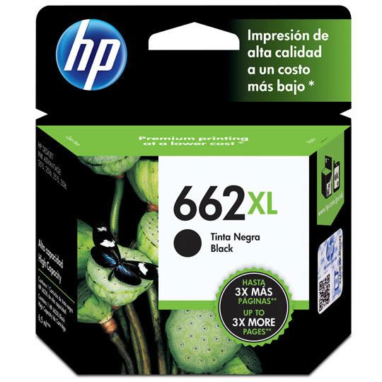 CART. TINTA HP 662 XL NEGRO / HEWLETT PACKARD