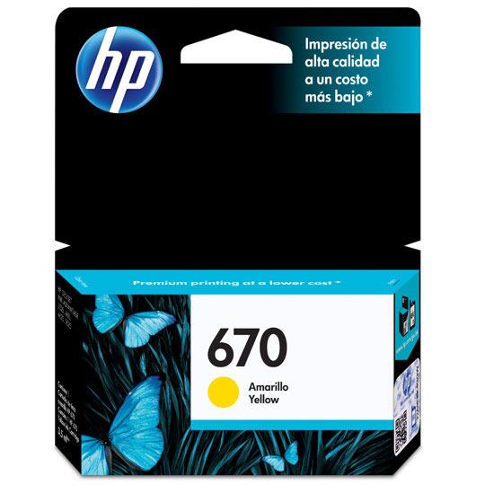 CART. TINTA HP 670 AMARILLO / HEWLETT PACKARD