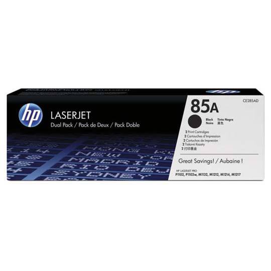 TONER ORIGINAL HP CE285A PAQUETE 2 PIEZAS / HEWLETT PACKARD