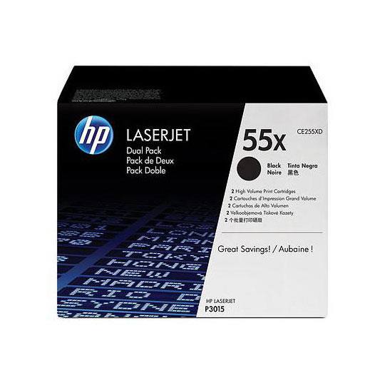 TONER ORIGINAL HP 55X PAQ. 2 CARTUCHOS / HEWLETT PACKARD