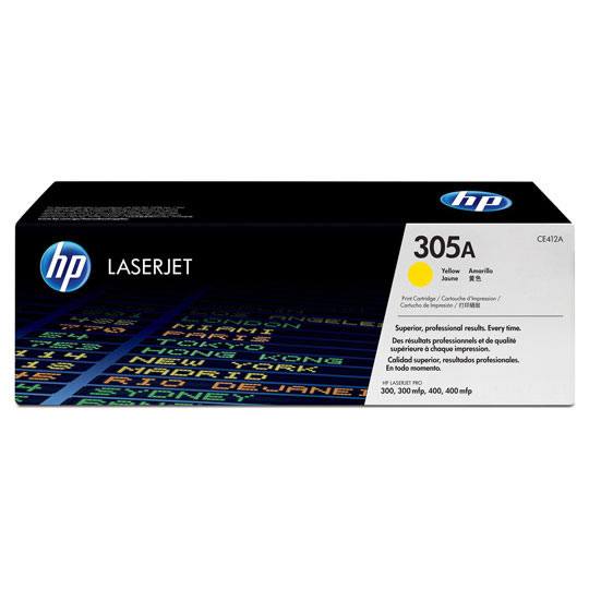 TONER ORIGINAL 400 (305A) AMARILLO / HEWLETT PACKARD