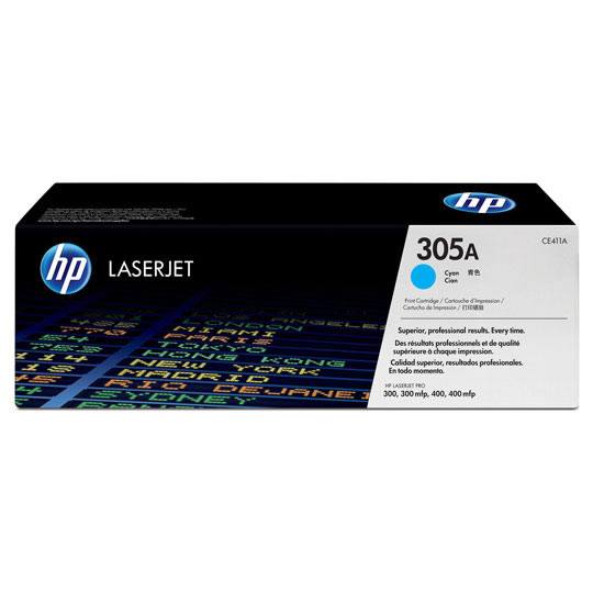 TONER ORIGINAL 400 (305A) CYAN / HEWLETT PACKARD