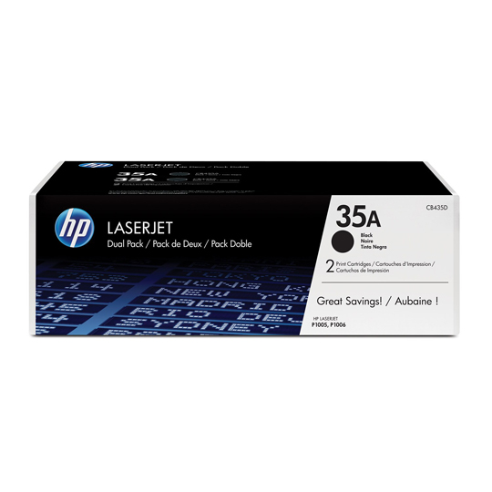 TONER ORIGINAL HP CB435A PAQUETE 2 PIEZAS / HEWLETT PACKARD **DESCONTINUADO**