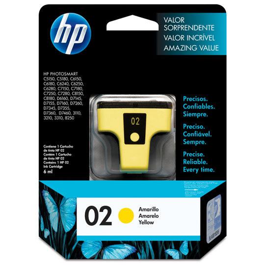 CART. TINTA HP 02 AMARILLO / HEWLETT PACKARD **DESCONTINUADO**