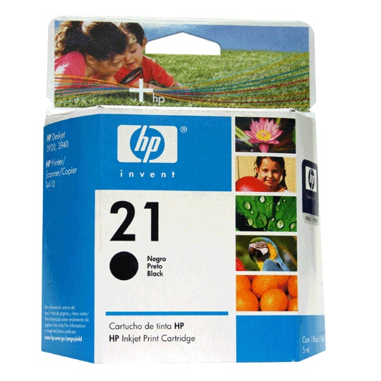 CART. TINTA HP 21 NEGRO / HEWLETT PACKARD