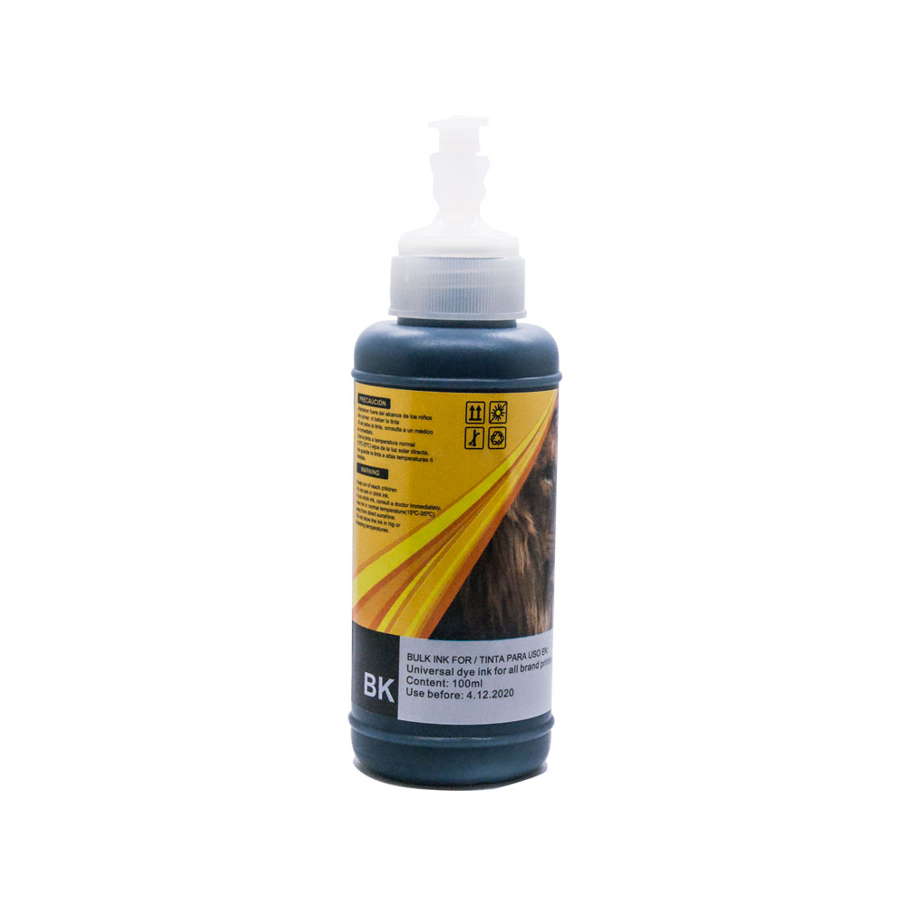 BOTELLA DE TINTA UNIVERSAL DYE NEGRO 100 ML. / GENERACION 2