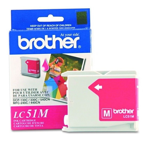 CART. TINTA BROTHER LC 51 MAGENTA / BROTHER **REMATE**