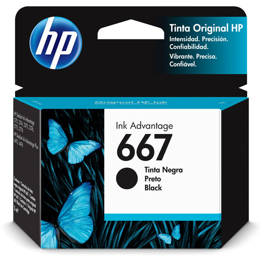 CART. TINTA HP 667 NEGRO / HEWLETT PACKARD