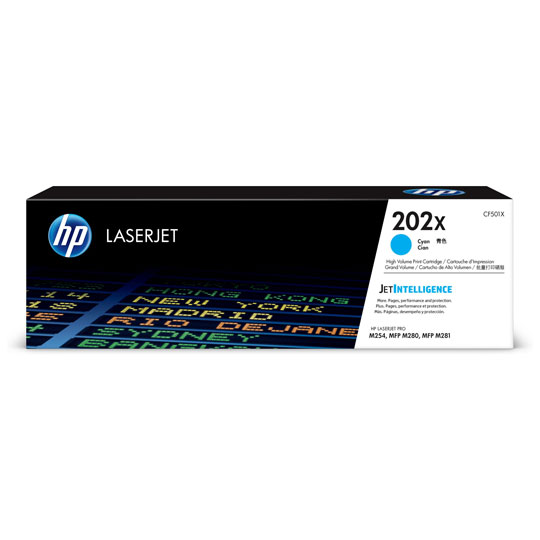 TONER ORIGINAL HP CF501X CYAN 2.5K / HEWLETT PACKARD