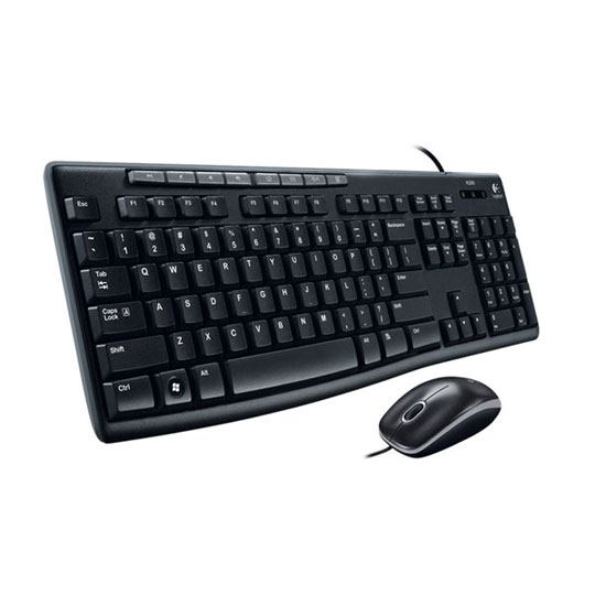 KIT DE TECLADO Y MOUSE MK200 NEGRO / LOGITECH