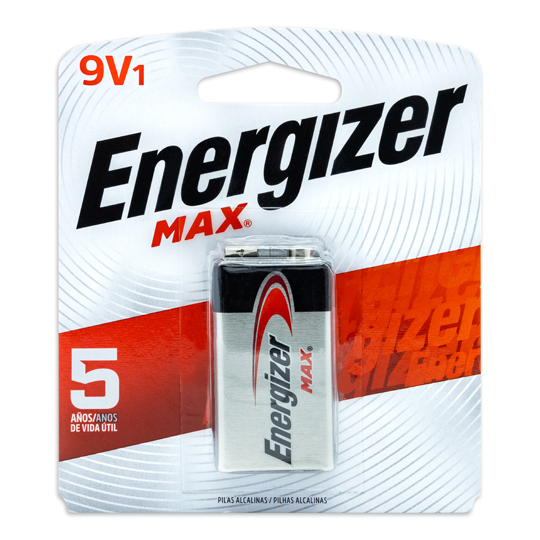 PILA ALCALINA CUADRADA MAX 9VOLTS / ENERGIZER