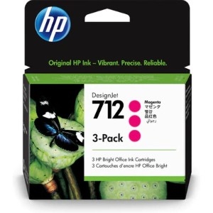 CART. TINTA HP 712 MAGENTA 3 PIEZAS / HEWLETT PACKARD