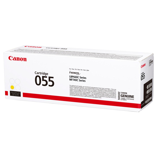 TONER ORIGINAL CANON 055 AMARILLO 2.1K / CANON