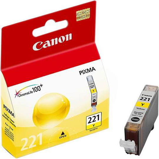 CART. TINTA CANON CLI 221 AMARILLO / CANON **DESCONTINUADO**