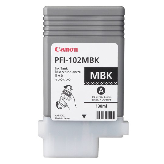 CART. TINTA CANON PFI 102 NEGRO MATTE / CANON **DESCONTINUADO