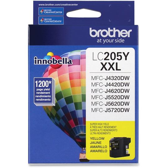 CART. TINTA BROTHER LC 205 AMARILLO / BROTHER