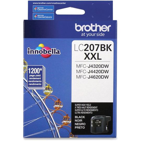 CART. TINTA BROTHER LC 207 NEGRO / BROTHER