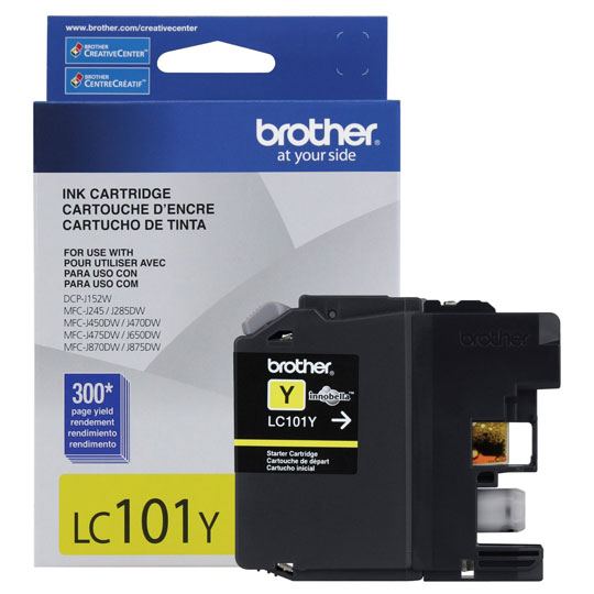 CART. TINTA BROTHER LC 101 AMARILLO / BROTHER