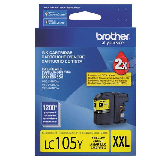 CART. TINTA BROTHER LC 105 AMARILLO / BROTHER