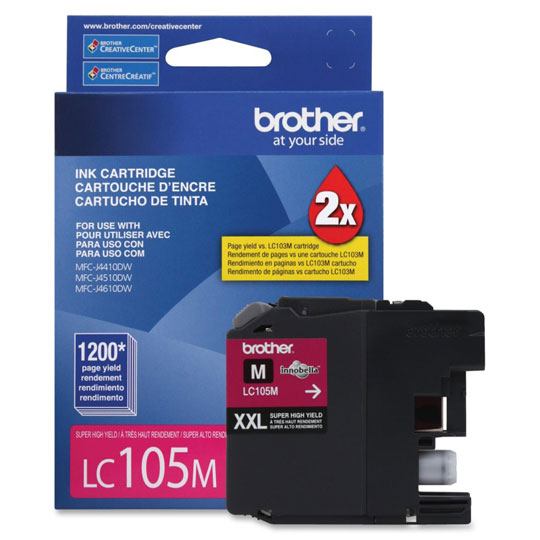 CART. TINTA BROTHER LC 105 MAGENTA / BROTHER