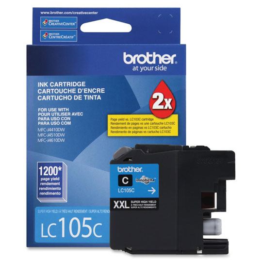 CART. TINTA BROTHER LC 105 CYAN / BROTHER