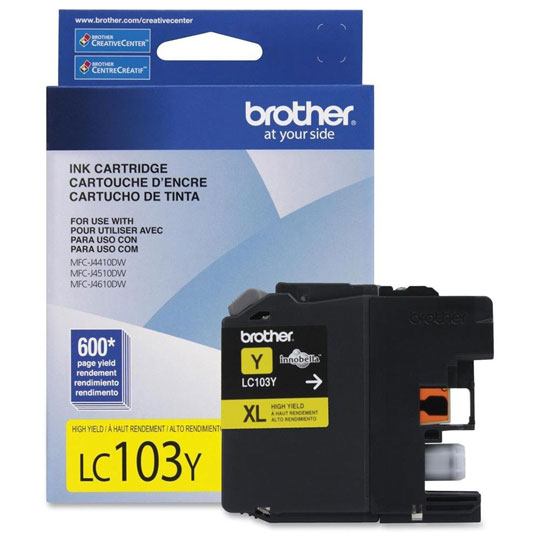 CART. TINTA BROTHER LC 103 AMARILLO / BROTHER