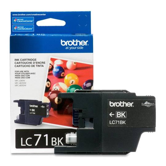 CART. TINTA BROTHER LC 71 NEGRO / BROTHER **DESCONTINUADO**