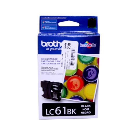 CART. TINTA BROTHER LC 61 NEGRO / BROTHER