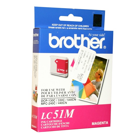 CART. TINTA BROTHER LC 51 MAGENTA / BROTHER **DESCONTINUADO**