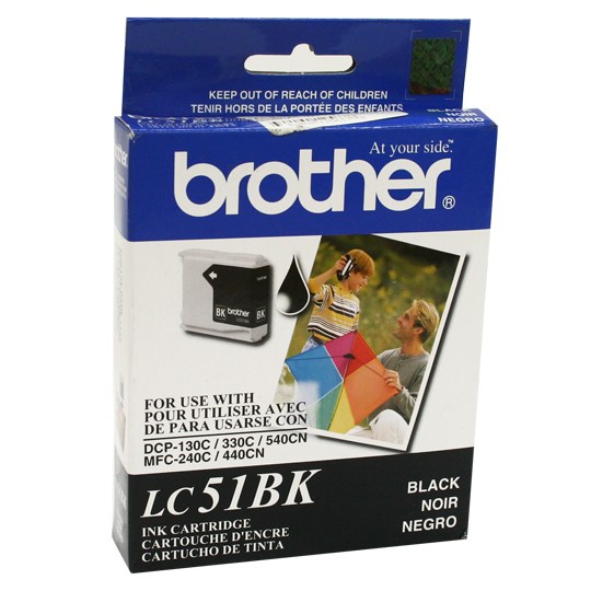 CART. TINTA BROTHER LC 51 NEGRO / BROTHER **DESCONTINUADO**