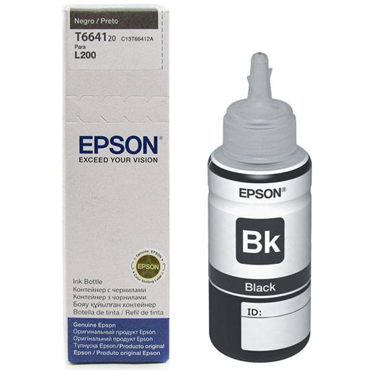 BOTELLA DE TINTA EPSON L 200 NEGRO 70ML. / EPSON