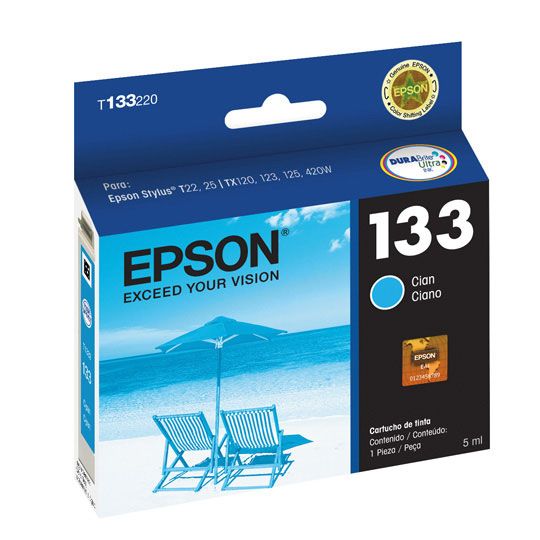 CART. TINTA EPSON T133220-AL CYAN / EPSON **DESCONTINUADO**