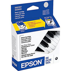 CART. TINTA EPSON S020187 NEGRO / EPSON **REMATE**