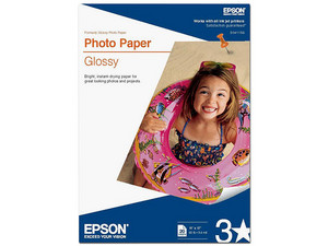 PAPEL FOTOGRAFICO TAMAÑO DOBRE CARTA GLOSSY 20 HOJAS / EPSON