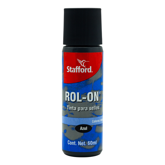 TINTA PARA SELLO AZUL 60 ML. ROLL-ON / STAFFORD