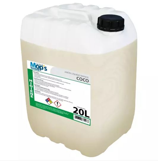 JABON PARA MANOS, COCO, 20 L / MOPS