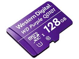 MEMORIA MICROSD DE 128 GB PURPLE ESPECIALIZADA PARA VIDEOVIGILANCIA 10 VECES MAYOR DURACION / WESTERN DIGITAL