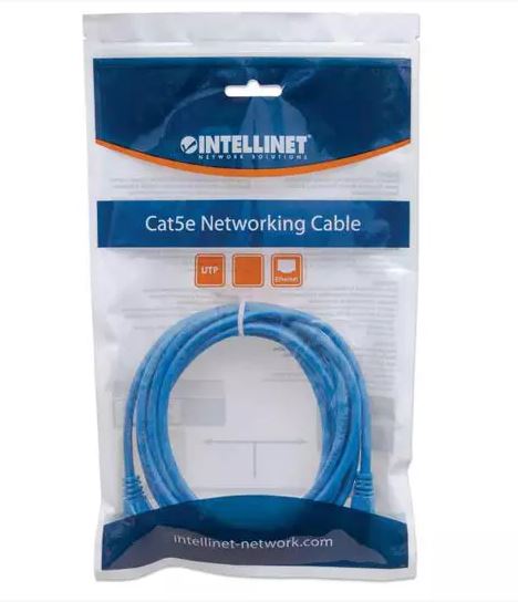 CABLE RED 5M CAT 6 UTP AZUL / INTELLINET