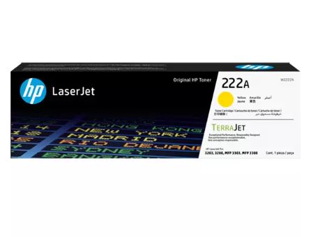 TONER ORIGINAL HP W2222A AMARILLO 1.2K / HEWLETT PACKARD