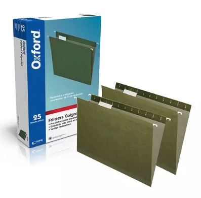 FOLDER COLGANTE OFICIO 25 PIEZAS / PENDAFLEX