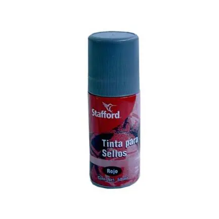 TINTA PARA SELLO ROJO 60 ML. ROLL-ON / STAFFORD