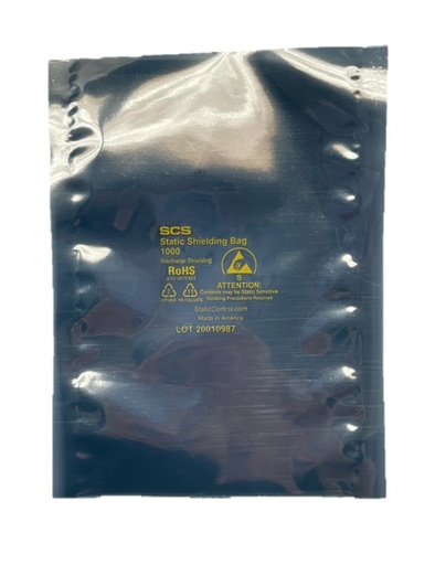 [BOL-TIN-GR] BOLSA ANTIESTATICA TINTA 12 X 20 CMS. GRANDE 25 PCS. / STATIC CONTROL