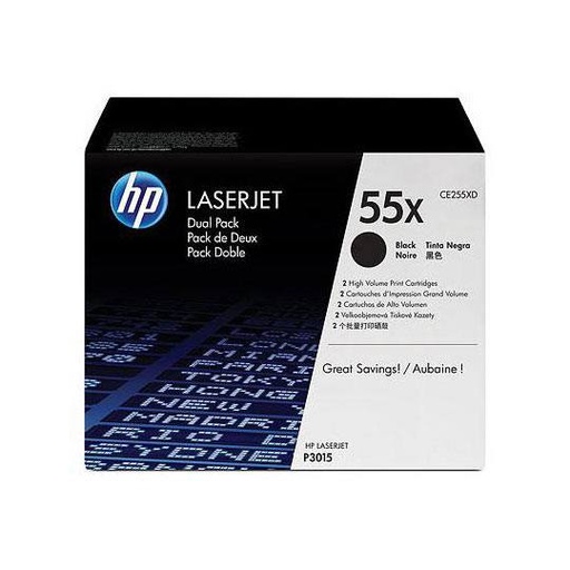 [HP-TO-CE255XD] TONER ORIGINAL HP 55X PAQ. 2 CARTUCHOS / HEWLETT PACKARD