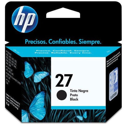 [HP-TIN-C8727AL] CART. TINTA HP 27 NEGRO / HEWLETT PACKARD **DESCONTINUADO**