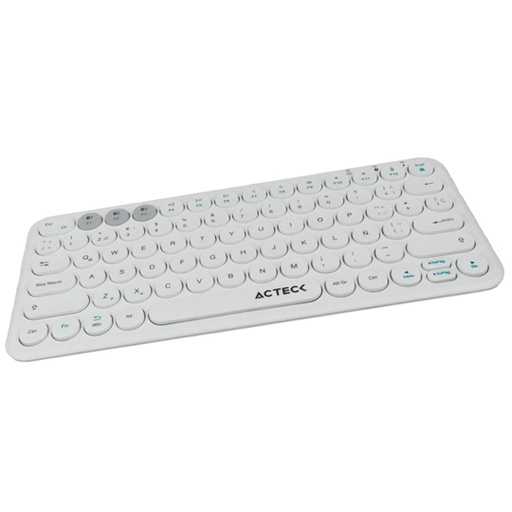 [ACT-GAME-931670] TECLADO INALAMBRICO BLUETOOTH BLANCO MOD. AC-931670 / ACTECK **FIN DE INVENTARIO**