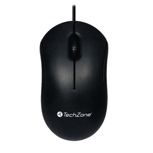 [TZ-ACC-TZMOU01] MOUSE USB NEGRO / TECHZONE