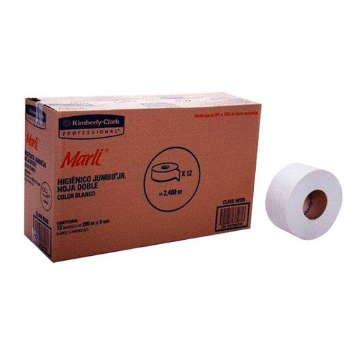 [LKC-HIGJR-90509] PAPEL HIGIENICO BLANCO DE 200M 20 PAQ. / MARLI