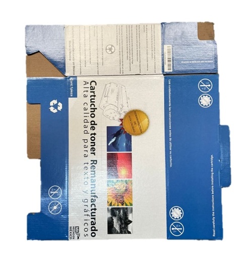 [CAJADIS360525] CAJA NO. 3 TONER AZUL MODELO 360525 / CAJA BLANCA